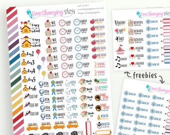 No School Planner Stickers for Plum Paper Planner School | Etsy