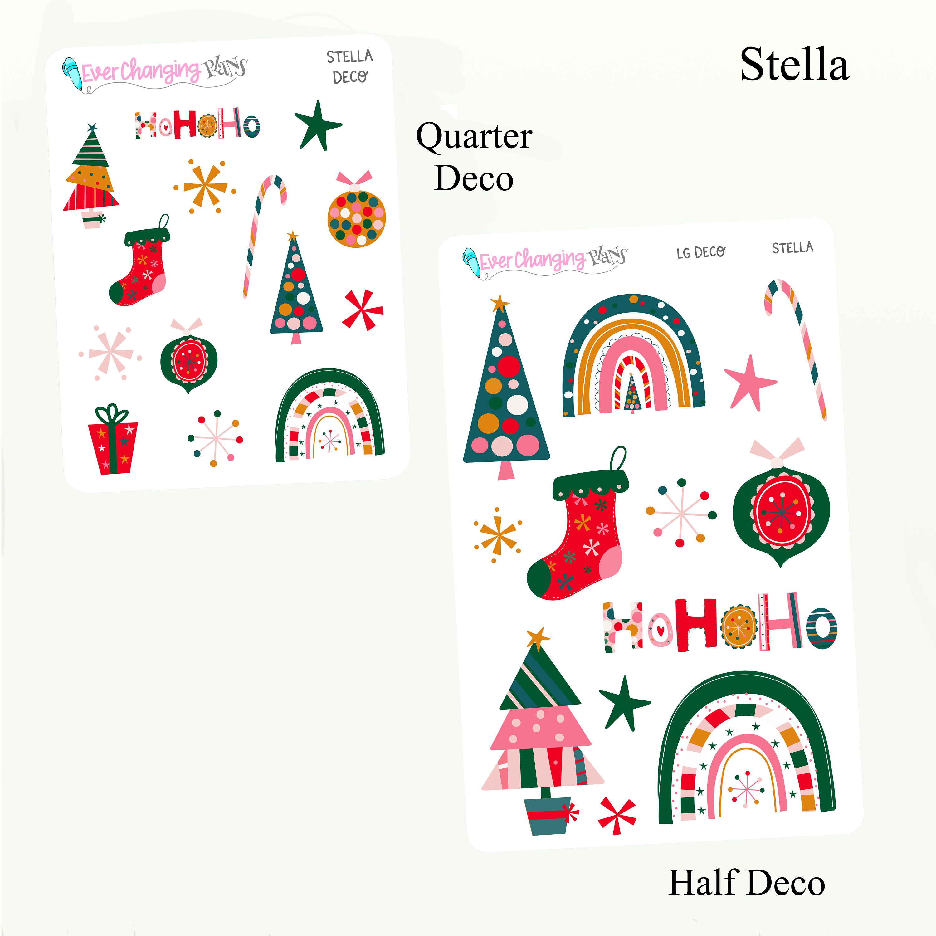 Stella Christmas Daily Plum Paper Kit - Winter Daily Weekly Planner Kit ...