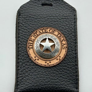 Leather Id Holder Etsy