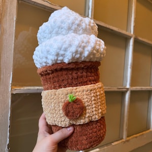 Pumpkin Spice Latte | PSL Plush | Crochet PSL | Coffee Plush | Crochet Coffee | Crochet Coffee Cup