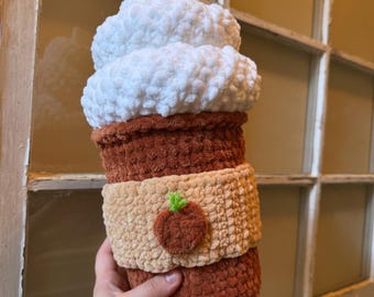 Pumpkin Spice Latte | PSL Plush | Crochet PSL | Coffee Plush | Crochet Coffee | Crochet Coffee Cup