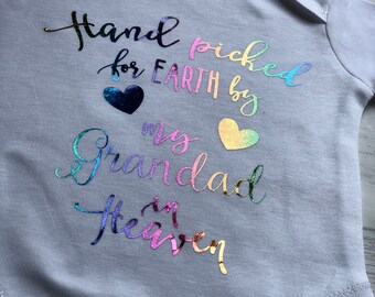 Handpicked from heaven vest / baby vest / newborn baby vest