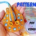 Stingray PDF pattern. Crochet fish pattern. Including process for realistic eyes.