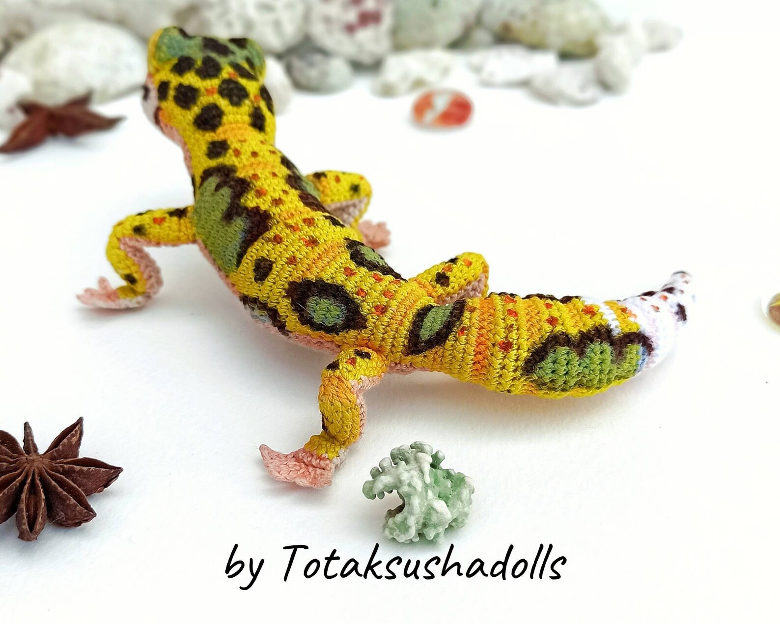 Leopard Gecko Crochet Pattern Realistic Amigurumi Lizard PDF Etsy