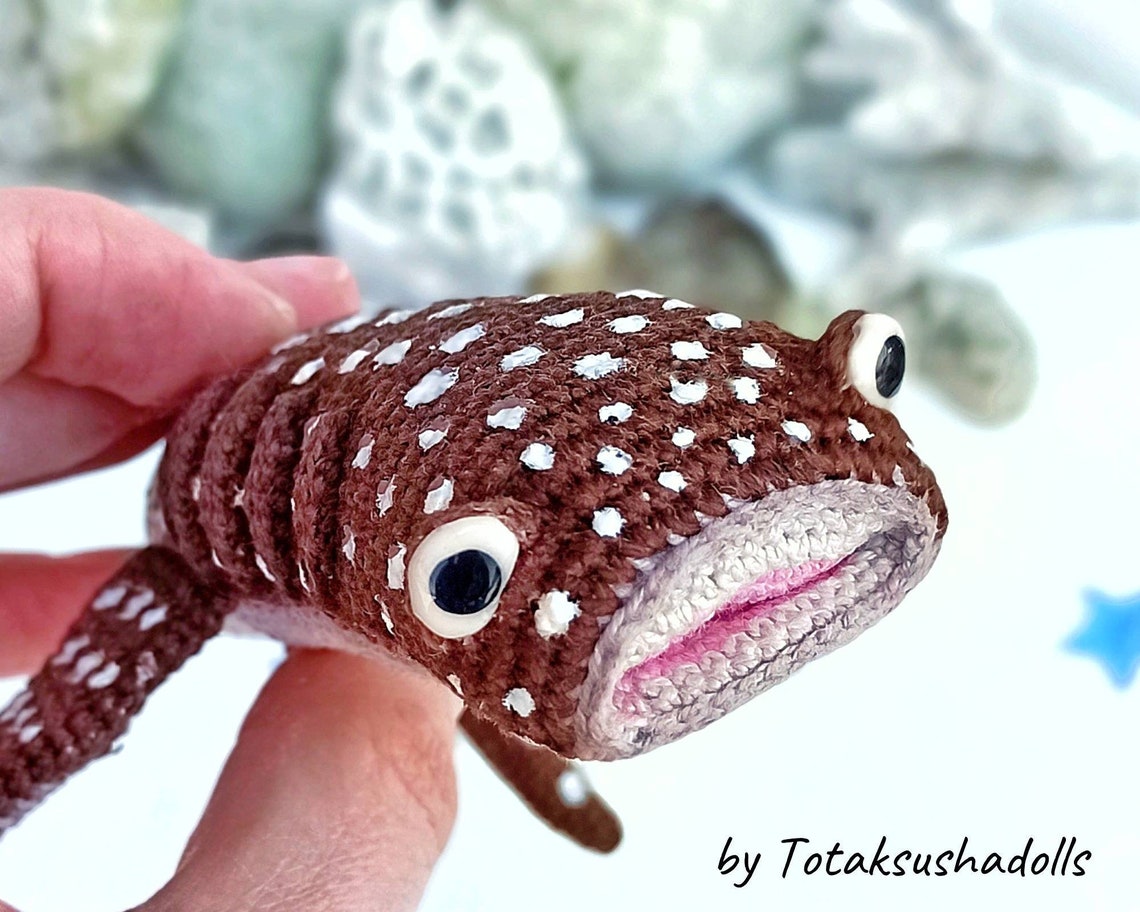 Whale shark crochet PATTERN amigurumi fish ocean art. Etsy