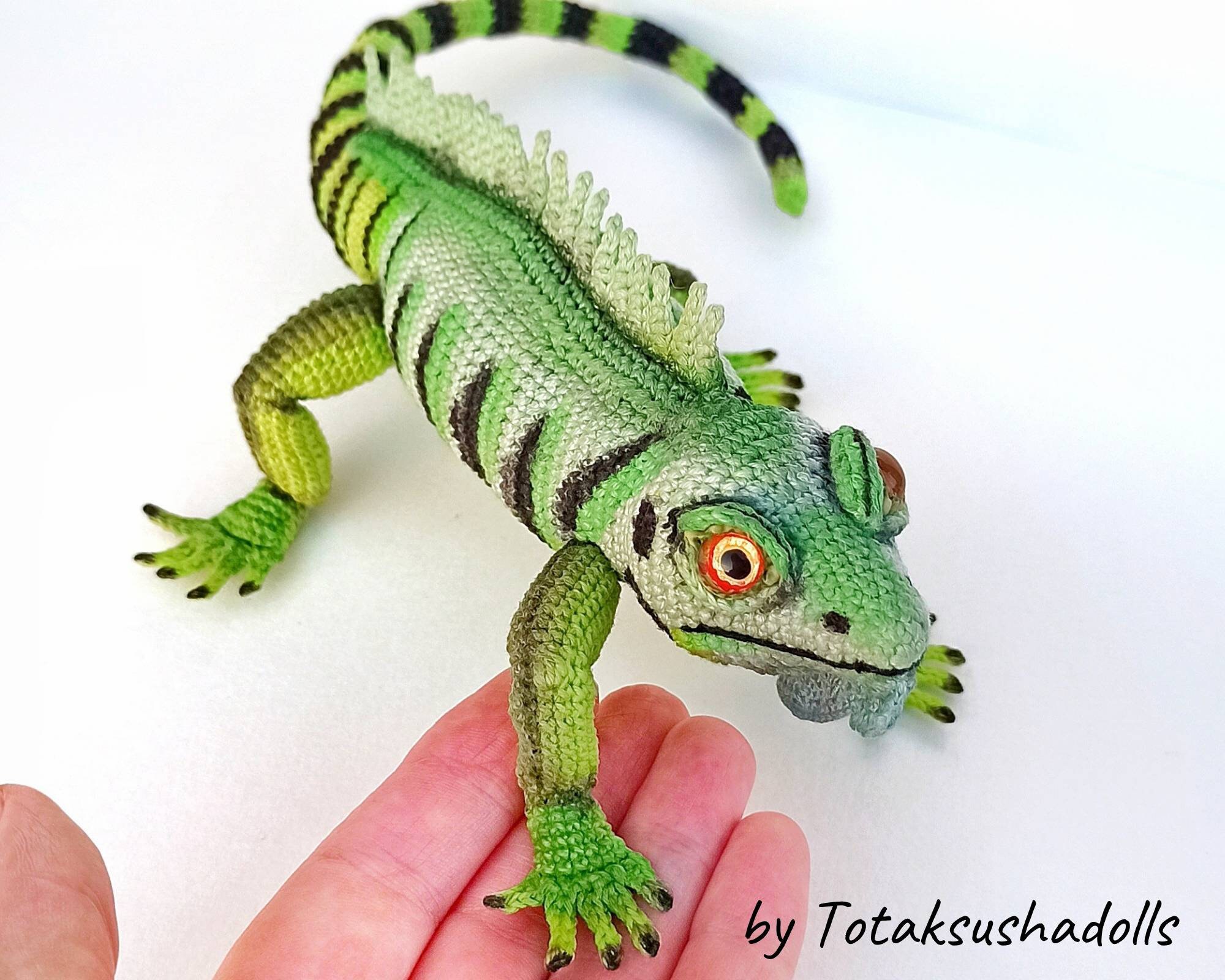Crochet Iguana PATTERN Amigurumi Lizard Dragon Pattern Etsy
