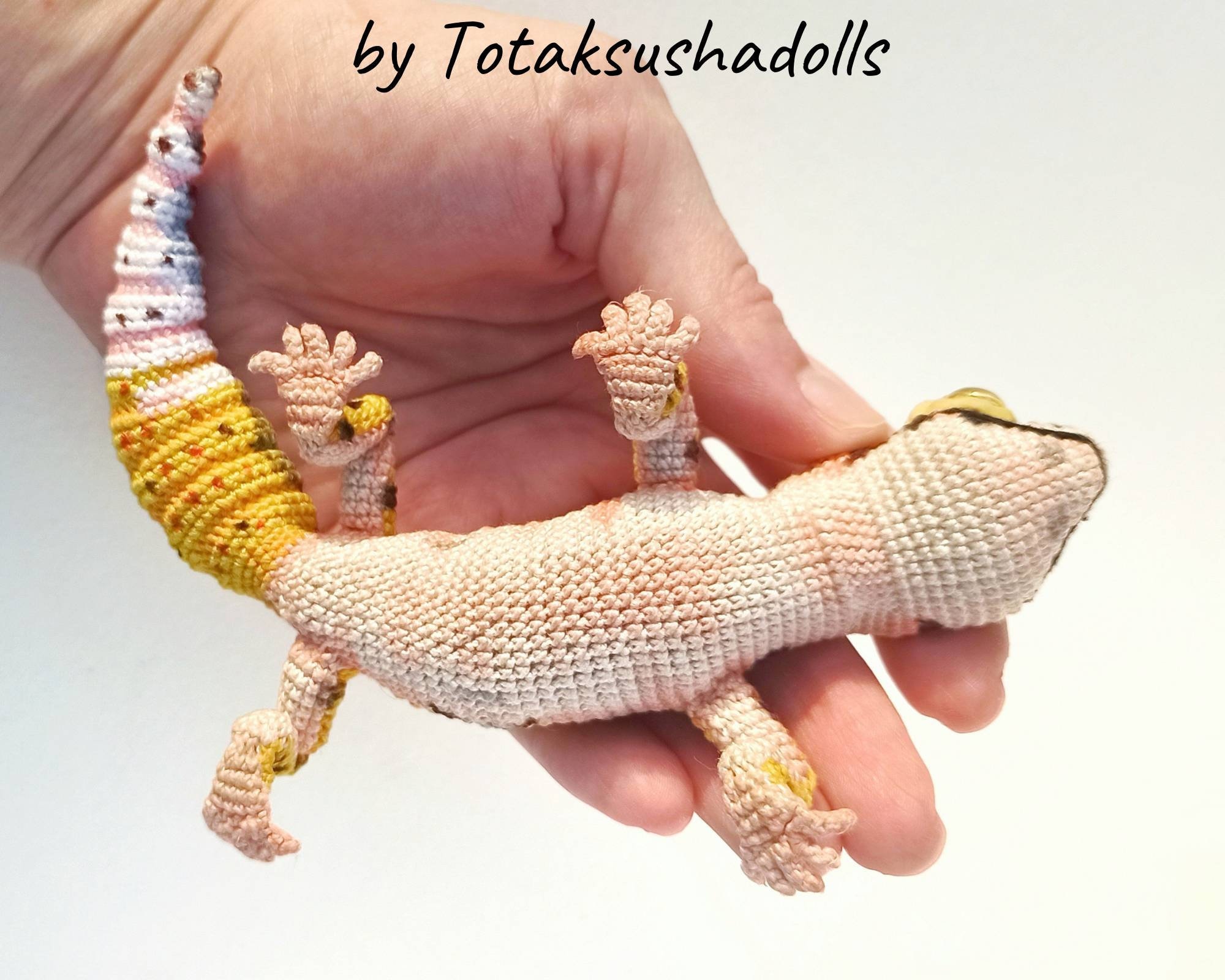 Leopard Gecko Crochet Pattern Realistic Amigurumi Lizard PDF Etsy