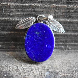 natural lapis pendant,925 silver lapis pendant,leaf design lapis pendant,lapis lazuli pendant,lapis gemstone pendant,natural lapis pendant