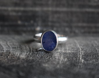 Natural blue sapphire ring,925 silver blue sapphire ring,faceted blue sapphire ring,sapphire ring,natural blue sapphire ring