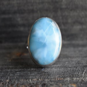 natural larimar ring,larimar ring,925 silver ring,natural larimar gemstone ring,larimar gemstone ring,sky larimar ring,oval shape ring