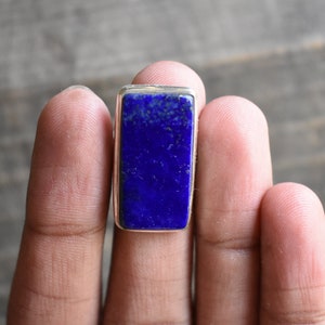 natural lapis ring,lapis ring,925 silver ring,blue lapis ring,lapis gemstone ring,oval shape ring,natural lue lapis ring,handmade ring