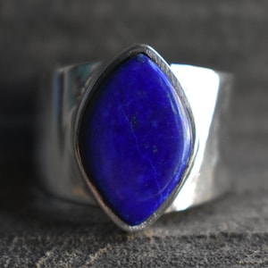 natürlicher Lapis Ring,925 Silberring,Lapis Lazuli Ring,Herren Lapis Ring,Unisex Ring,Unisex Lapis Ring,Lapis Lazuli Ring,Lapis Lazuli Ring