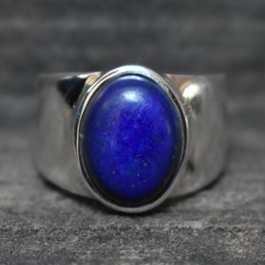 natürlicher Lapis Ring,925 Silberring,Lapis Lazuli Ring,Herren Lapis Ring,Unisex Ring,Unisex Lapis Ring,Lapis Lazuli Ring,Lapis Lazuli Ring