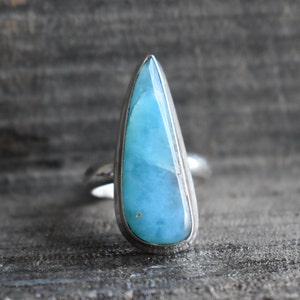 natural larimar ring,larimar ring,925 silver ring,natural larimar gemstone ring,larimar gemstone ring,sky larimar ring,oval shape ring