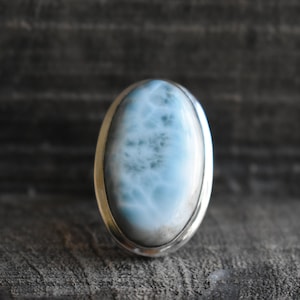 natural larimar ring,larimar ring,925 silver ring,natural larimar gemstone ring,larimar gemstone ring,sky larimar ring,oval shape ring