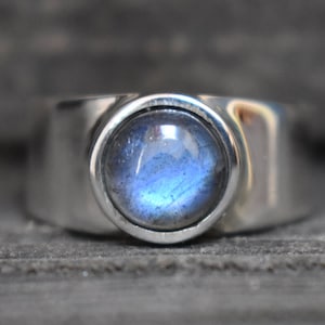 AAA Quality natural blue labradorite mens ring,925 silver ring,mens ring,mens labradorite ring,unisex labradorite ring,labradorite ring