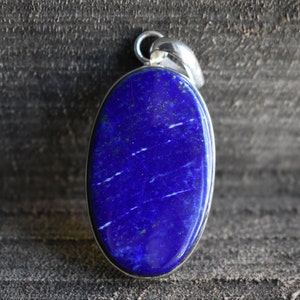 lapis pendant,925 silver pendant,lapis necklace,lapis lazuli pendant,lapis gemstone pendant,natural lapis pendant,oval shape pendant