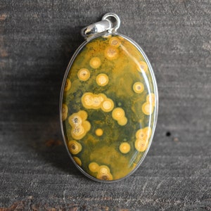 big natural ocean jasper pendant,925 silver pendant,natural jasper pendant,big ocean jasper pendant,jasper pendant,gemstone pendant