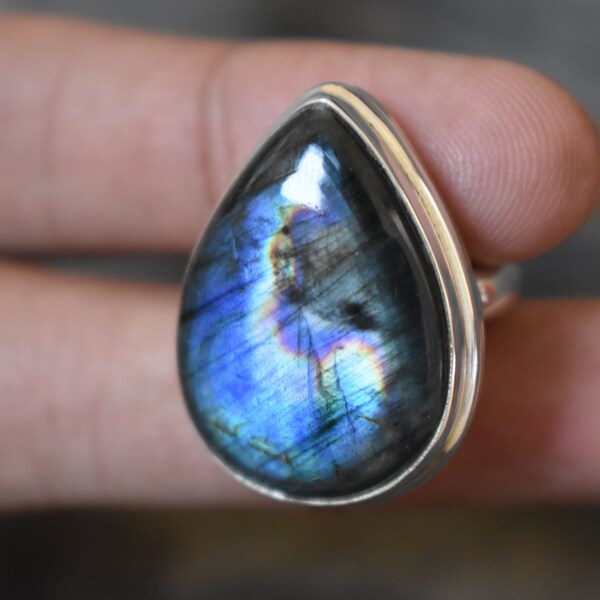 natural purple spectrolite ring,925 silver ring,purple labradorite ring,blue spectrolite ring,blue labradorite,labradorite ring,labradorite