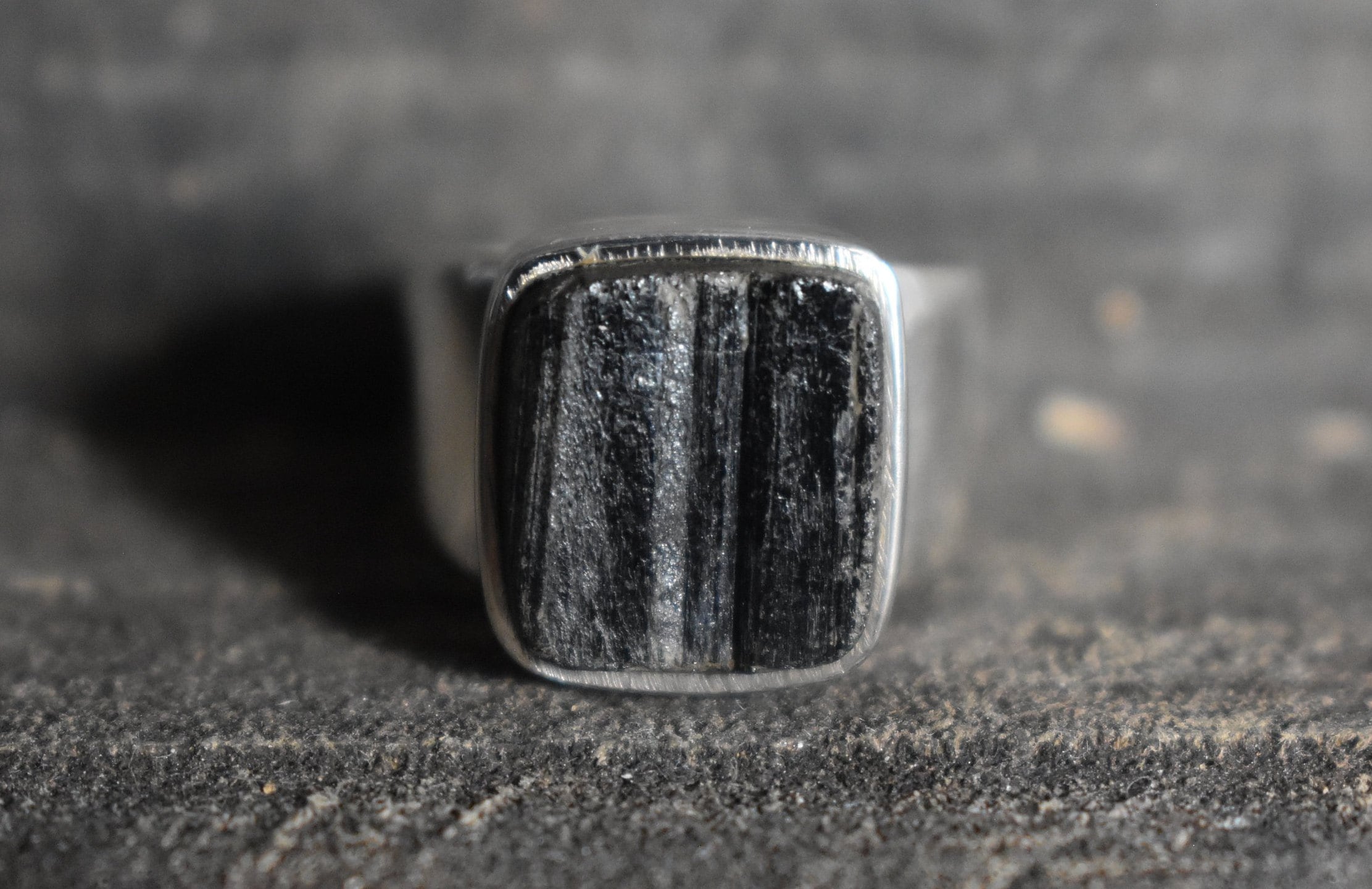 Black Tourmaline Mens Ringunisex Black Tourmaline Etsy
