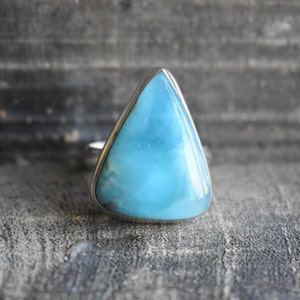 natural larimar ring,larimar ring,925 silver ring,natural larimar gemstone ring,larimar gemstone ring,blue larimar ring,oval shape ring