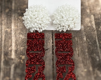 Arkansas Razorback Game Day Earrings