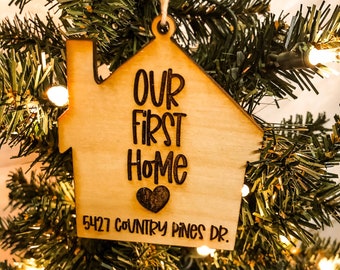 First Home Ornament - Our First Home Ornament - First Apartment Ornament - Housewarming Gift - Housewarming - First Home