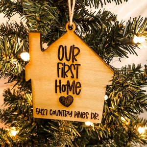 First Home Ornament Our First Home Ornament First Apartment Ornament Housewarming Gift Housewarming First Home image 1