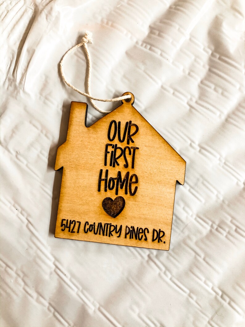 First Home Ornament Our First Home Ornament First Apartment Ornament Housewarming Gift Housewarming First Home image 4