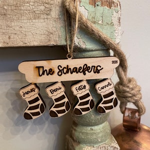 Christmas Ornament Family 2023 - Customized Christmas Ornament - Customized Holiday Ornament - Personalized Family Ornament - Christmas