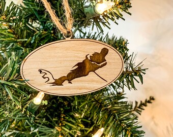 Water Ski Christmas Ornament - Slalom Ski Ornament - Ski Ornament - Lake Christmas Ornament - Lake Ornament - Lake Christmas Decor - Skier