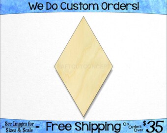diamond shape cutouts etsy