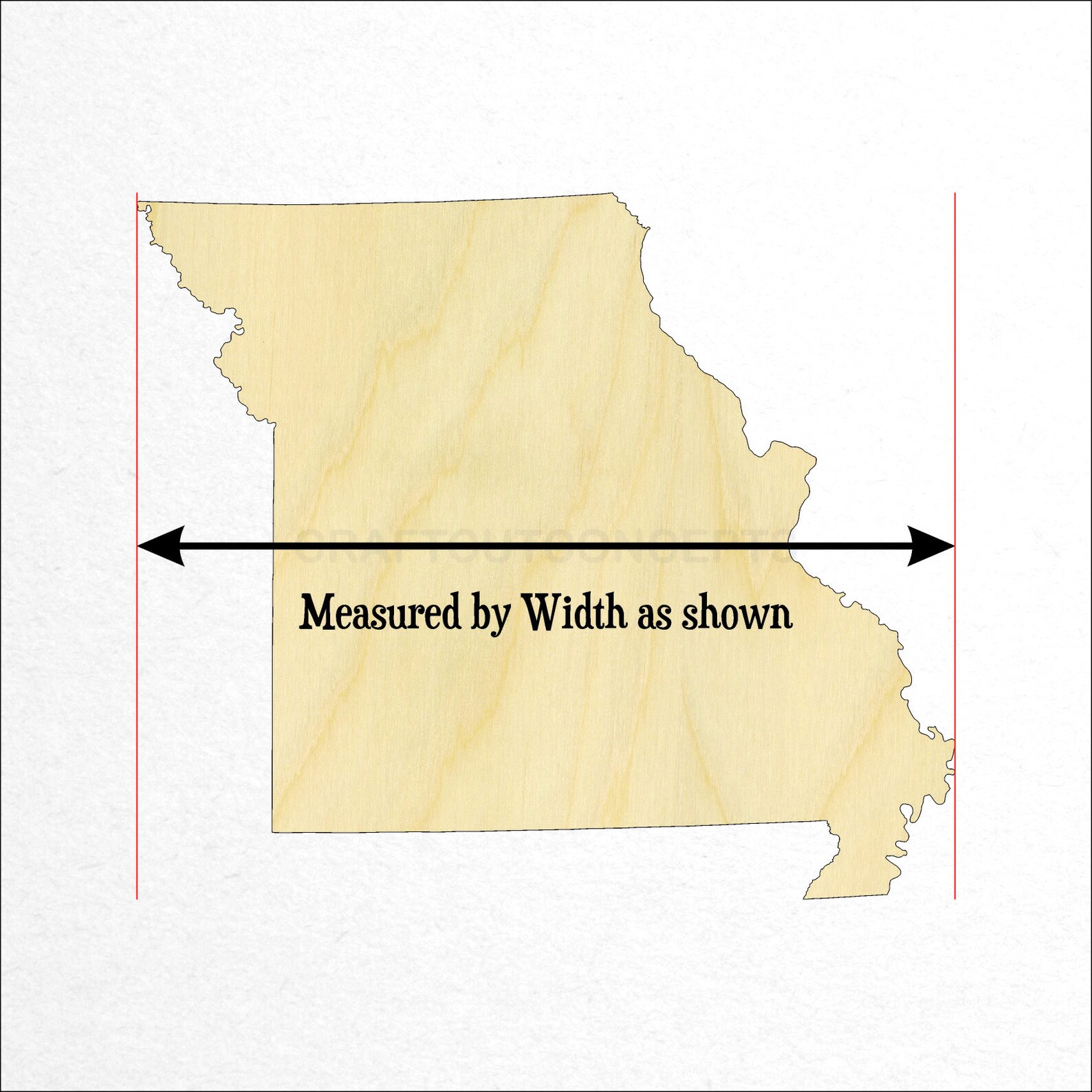 Missouri MO High Definition Borders State Cutout Large & Etsy