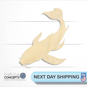 Fish - Laser Cut Out Unfinished Wood Craft Shape FSH39 Fish - Laser Cut Out Unfinished Wood Craft Shape FSH39