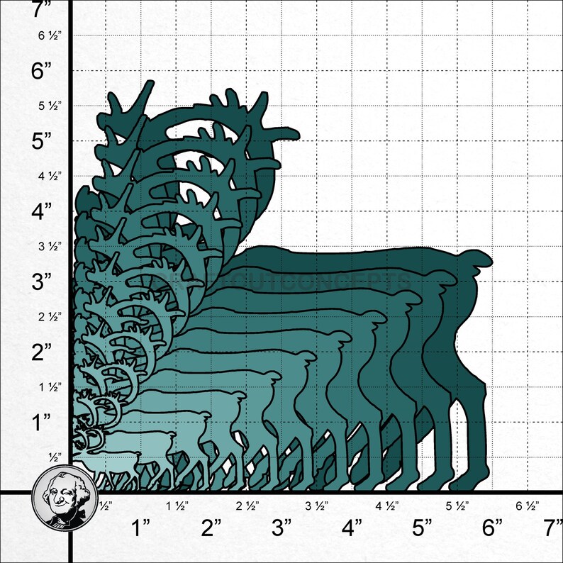 Pick Size Large /& Small SO-0291 *3-24 Laser Cut Unfinished Wood Cutout Shapes Reindeer Outdoors Woodland Wildlife Caribou Shape