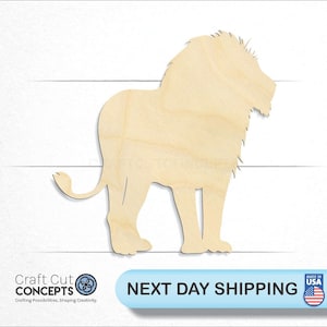 African Lion Pride - Laser Cut Unfinished Wood Cutout Craft Shapes