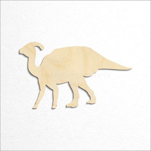 Hadrosaurid Duck Billed Dinosaur Shape craft blank top down view product photo.