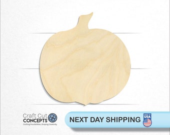 Pumpkin - Laser Cut Unfinished Wood Cutout Craft Shapes