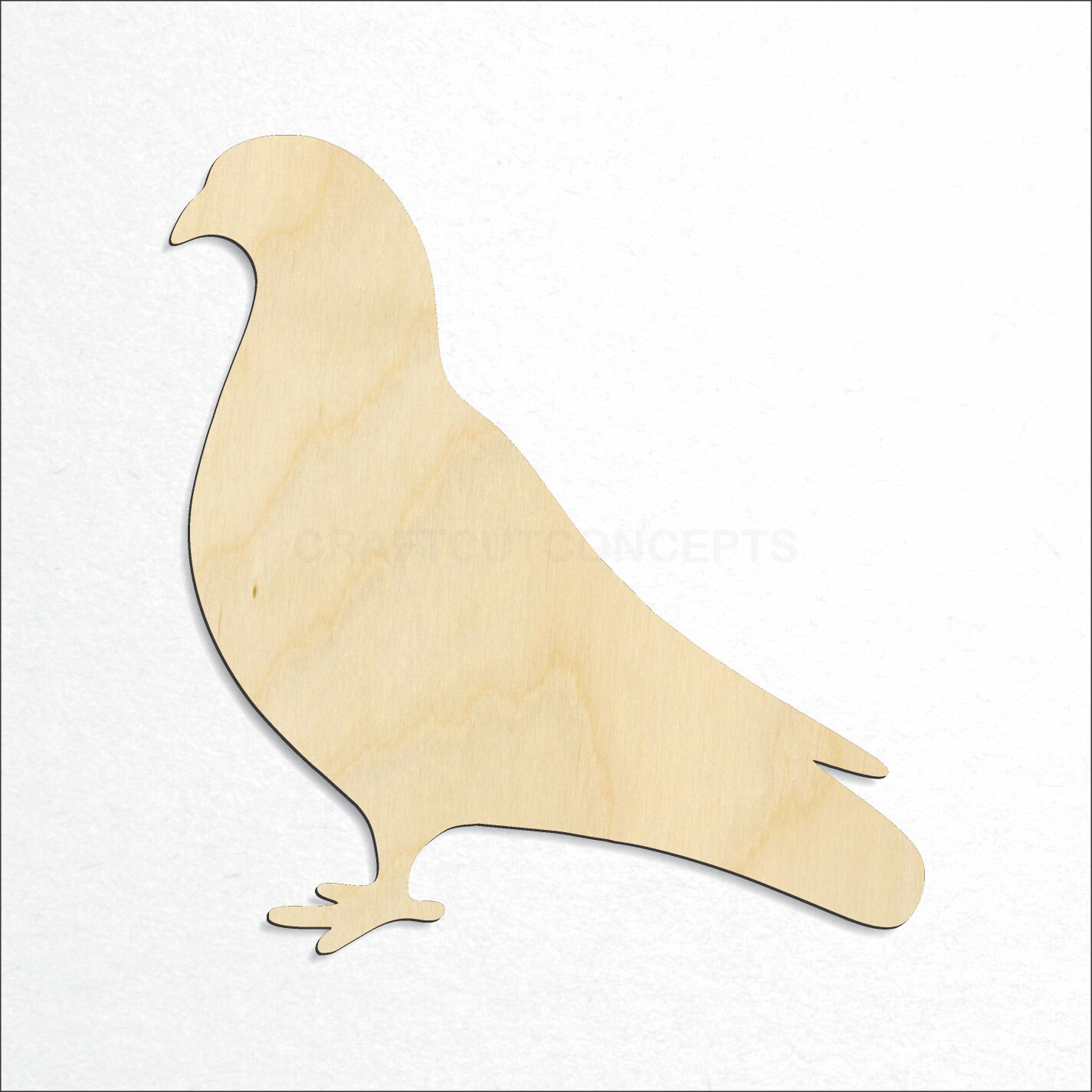 Pigeon Bird Shape - Laser Cut Unfinished Wood Cutout Craft Shapes - Etsy