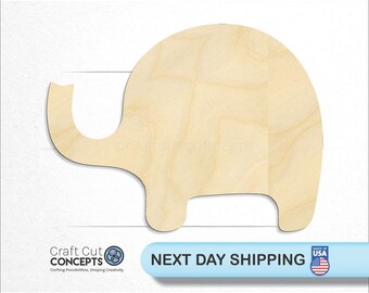 Baby Nursery Elephant - Laser Cut Unfinished Wood Cutout Craft Shapes