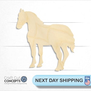 Horse - Laser Cut Unfinished Wood Cutout Craft Shapes