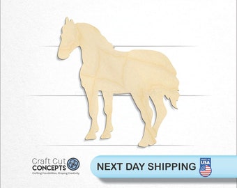 Horse - Laser Cut Unfinished Wood Cutout Craft Shapes