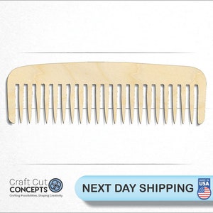 Hair Comb - Laser Cut Unfinished Wood Cutout Craft Shapes