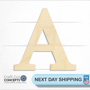 May include: A large, wooden letter A, painted in a natural wood color. The letter is standing upright on a white background.