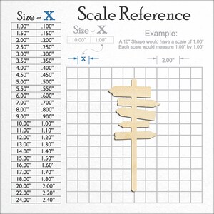 Five Sign Post Directional Arrow Sign - Laser Cut Unfinished Wood ...