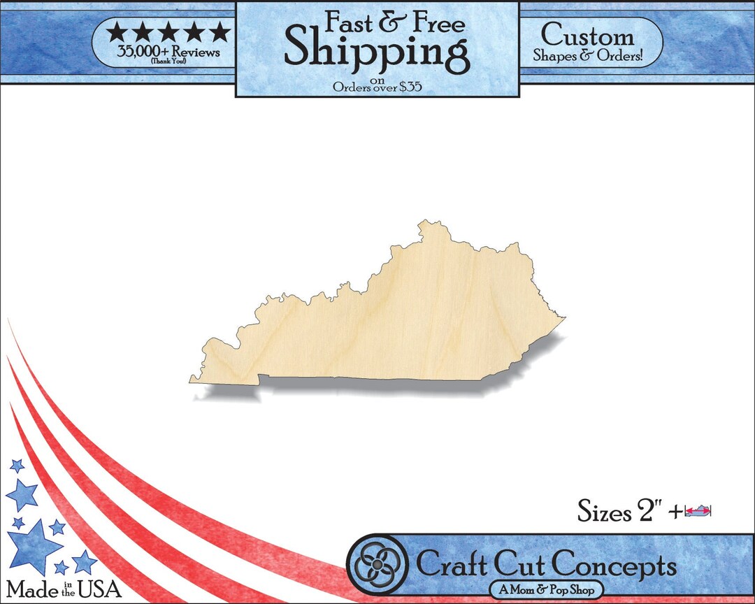 Kentucky KY High Definition Borders State Cutout Large & Etsy