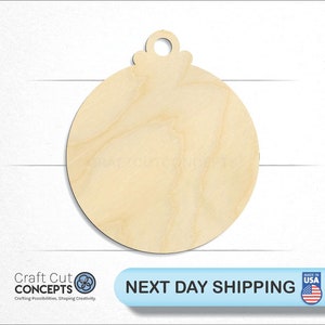 Ornament Christmas Tree - Laser Cut Unfinished Wood Cutout Craft Shapes