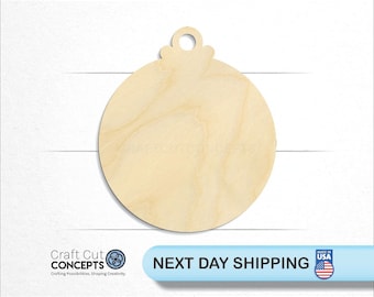 Ornament Christmas Tree - Laser Cut Unfinished Wood Cutout Craft Shapes