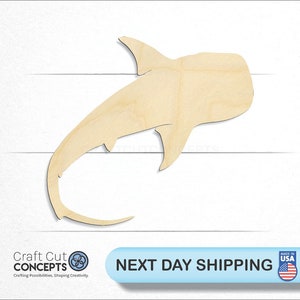Shark - Laser Cut Out Unfinished Wood Craft Shape SEA17 Shark - Laser Cut Out Unfinished Wood Craft Shape SEA17