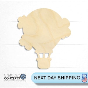 Balloon - Laser Cut Out Unfinished Wood Craft Shape BLN2 Balloon - Laser Cut Out Unfinished Wood Craft Shape BLN2